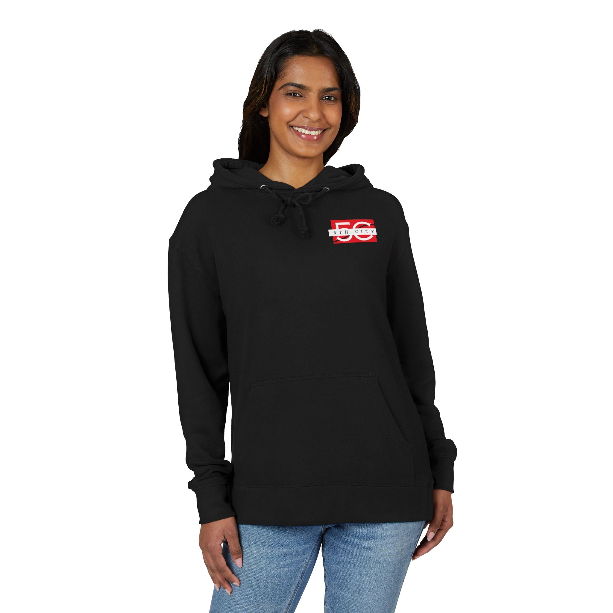 5th City Stylish Unisex French Terry Hoodie, Comfortable Casual Wear, Perfect for Everyday, Great Gift for Friends, Ideal for Fall and Winter