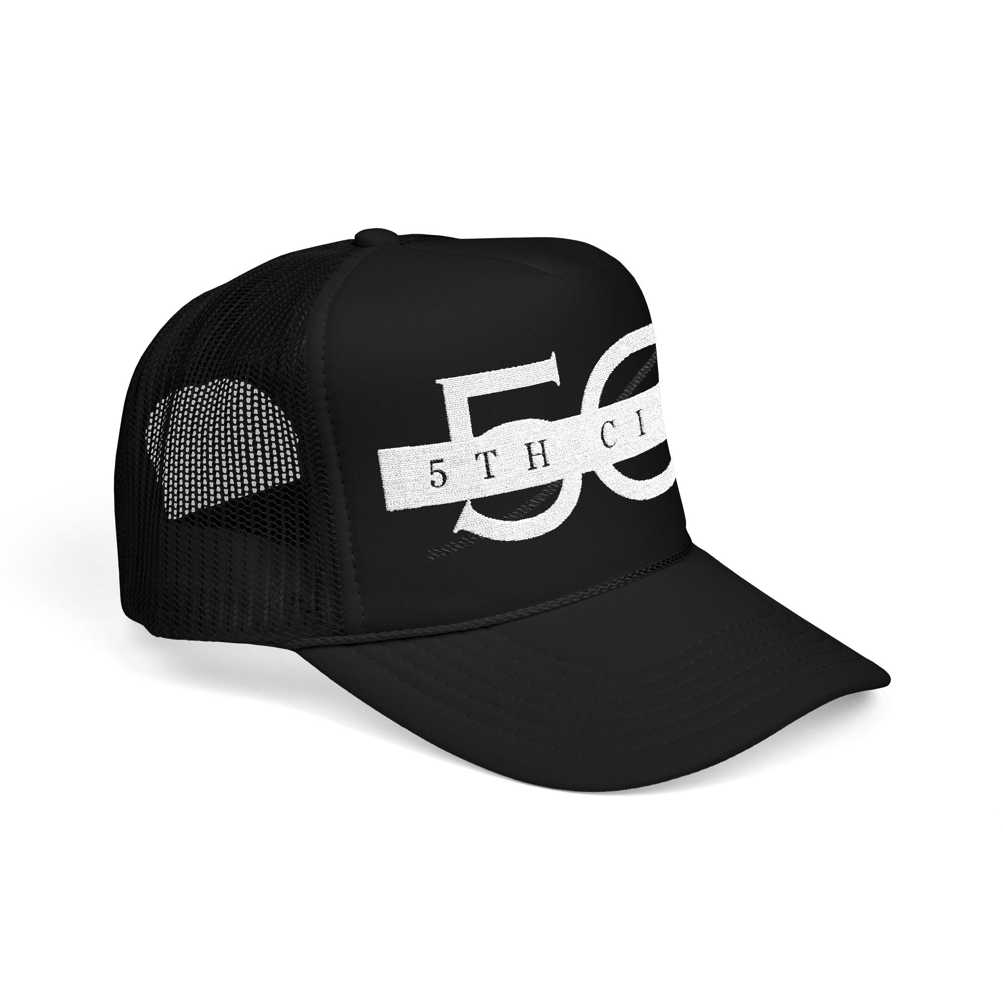 5th City Stylish Foam Trucker Hat, Casual Outdoor Accessory, Trendy Embroidered Cap, Ideal for Summer Events, Great Gift for Dads