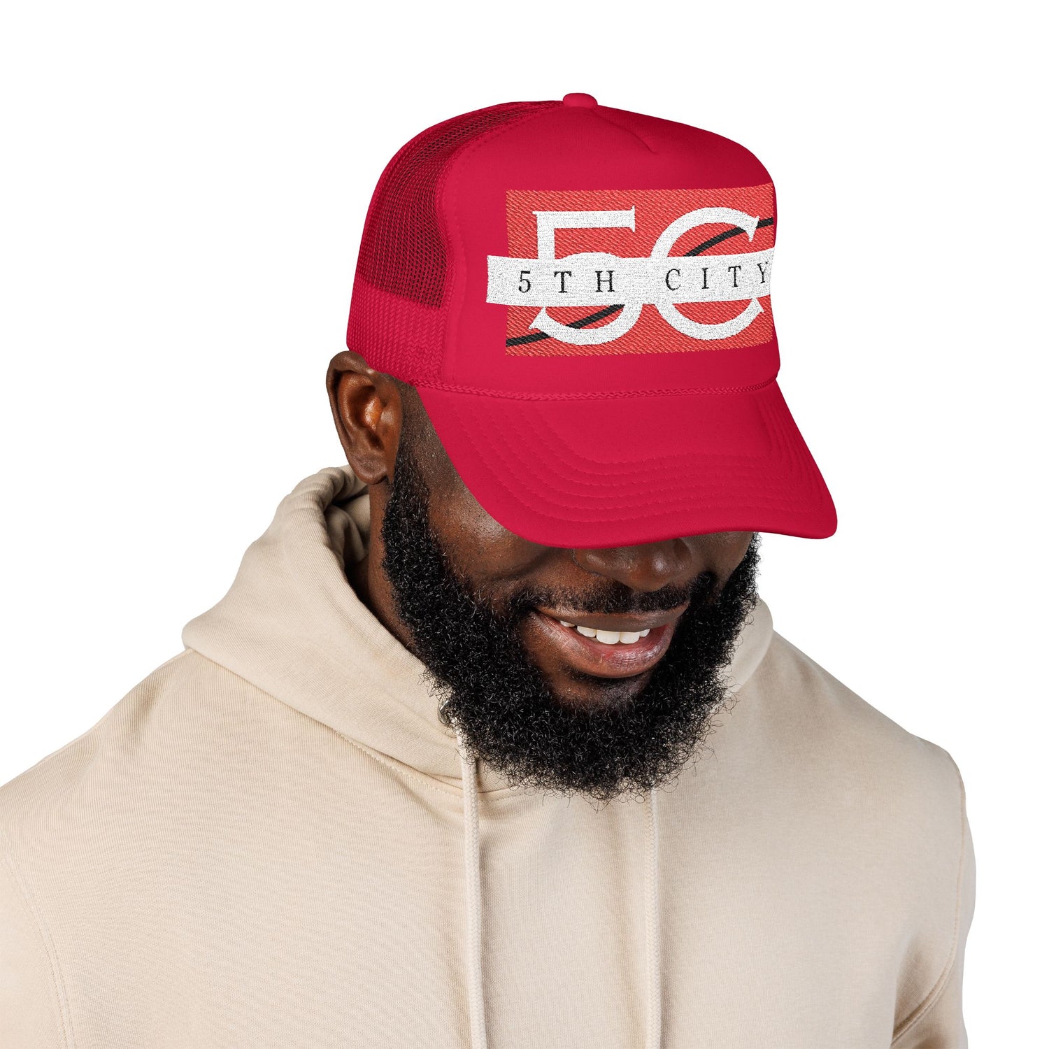 5th City Stylish Foam Trucker Hat with Bold 50th City Embroidery, Perfect for Festivals, Outdoor Events, and Everyday Wear, Unisex Gift, Casual [...]