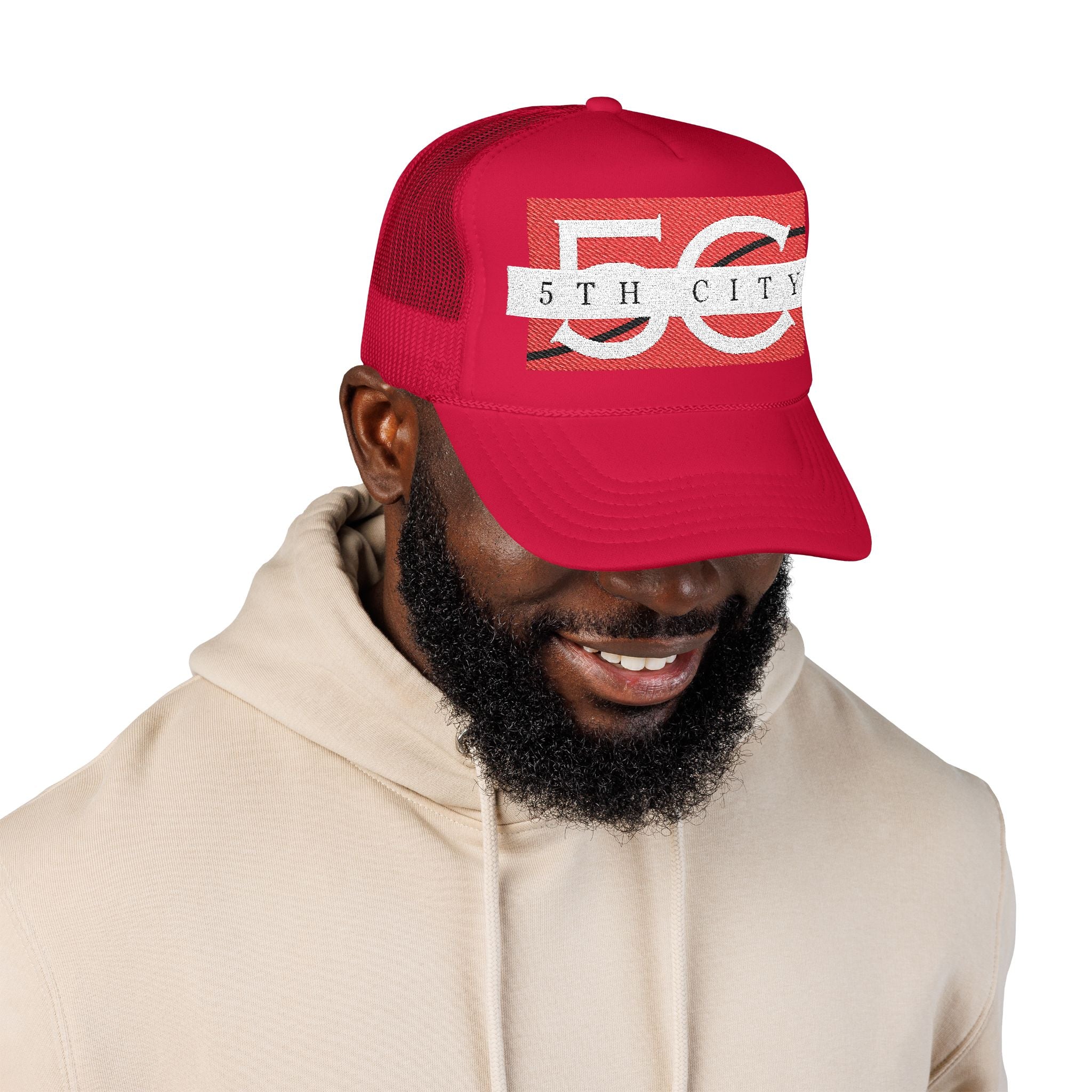 5th City Stylish Foam Trucker Hat with Bold 50th City Embroidery, Perfect for Festivals, Outdoor Events, and Everyday Wear, Unisex Gift, Casual [...]