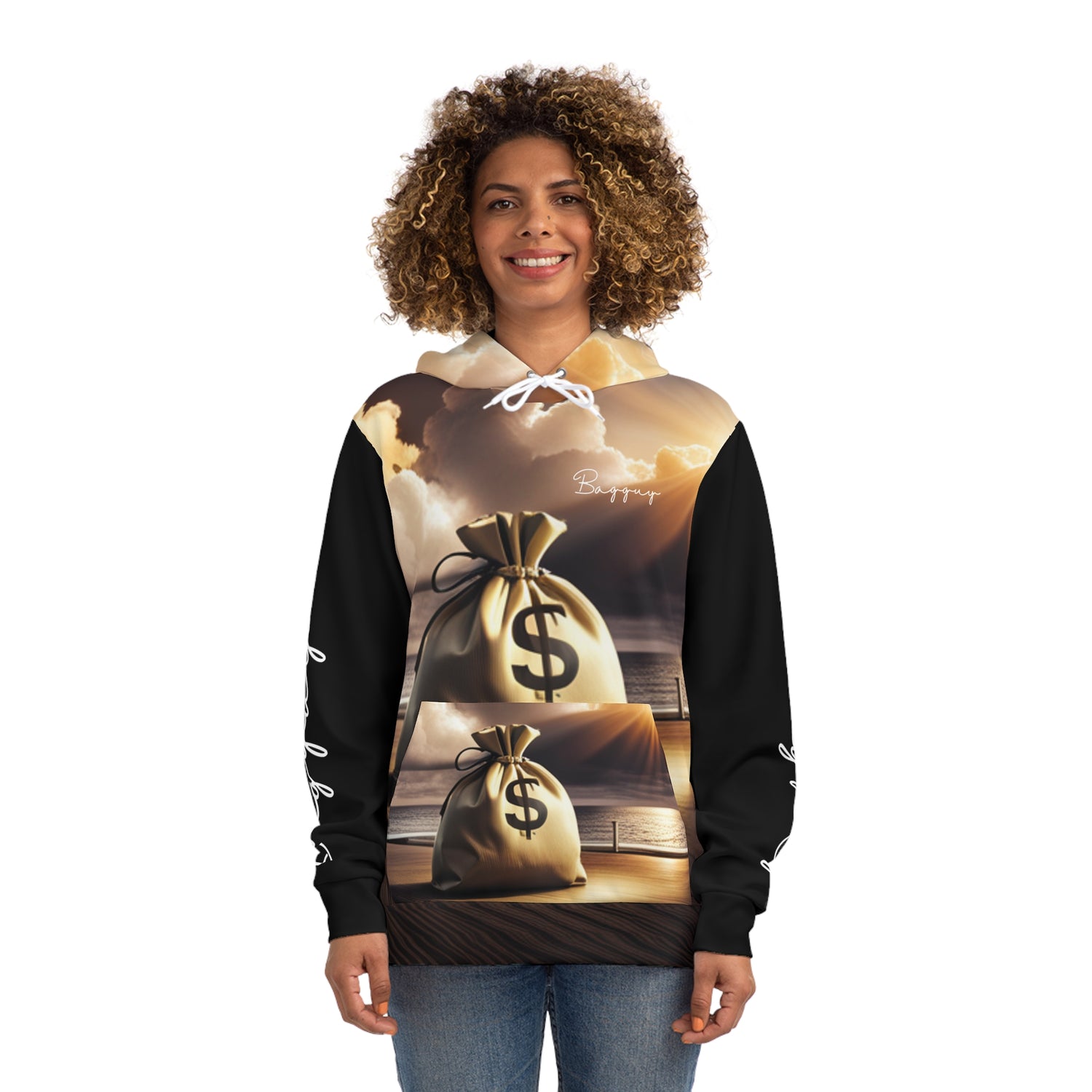 Bagguy Signature Money Bag Fashion Hoodie (AOP)