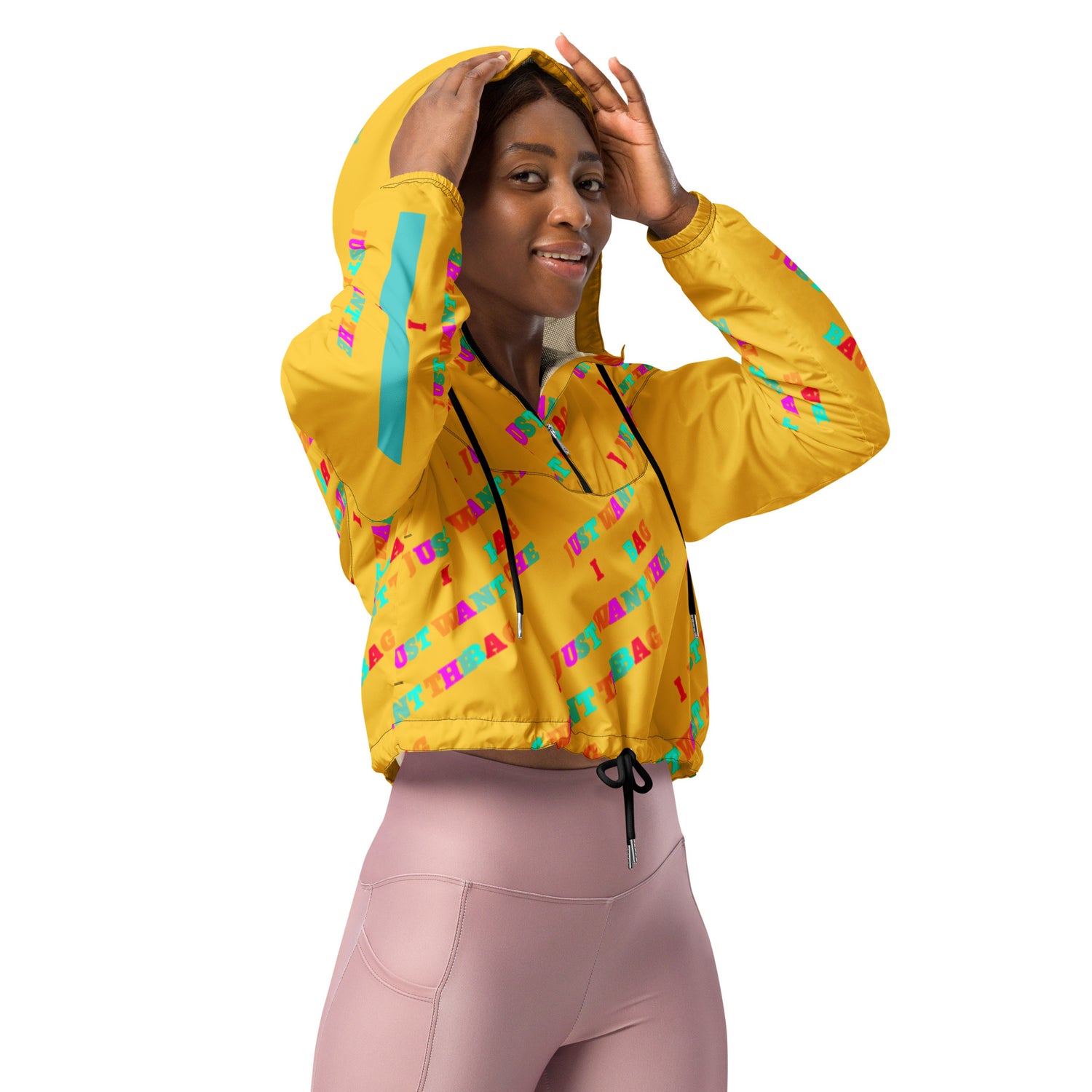 IJWTB Multicolor Women’s cropped windbreaker