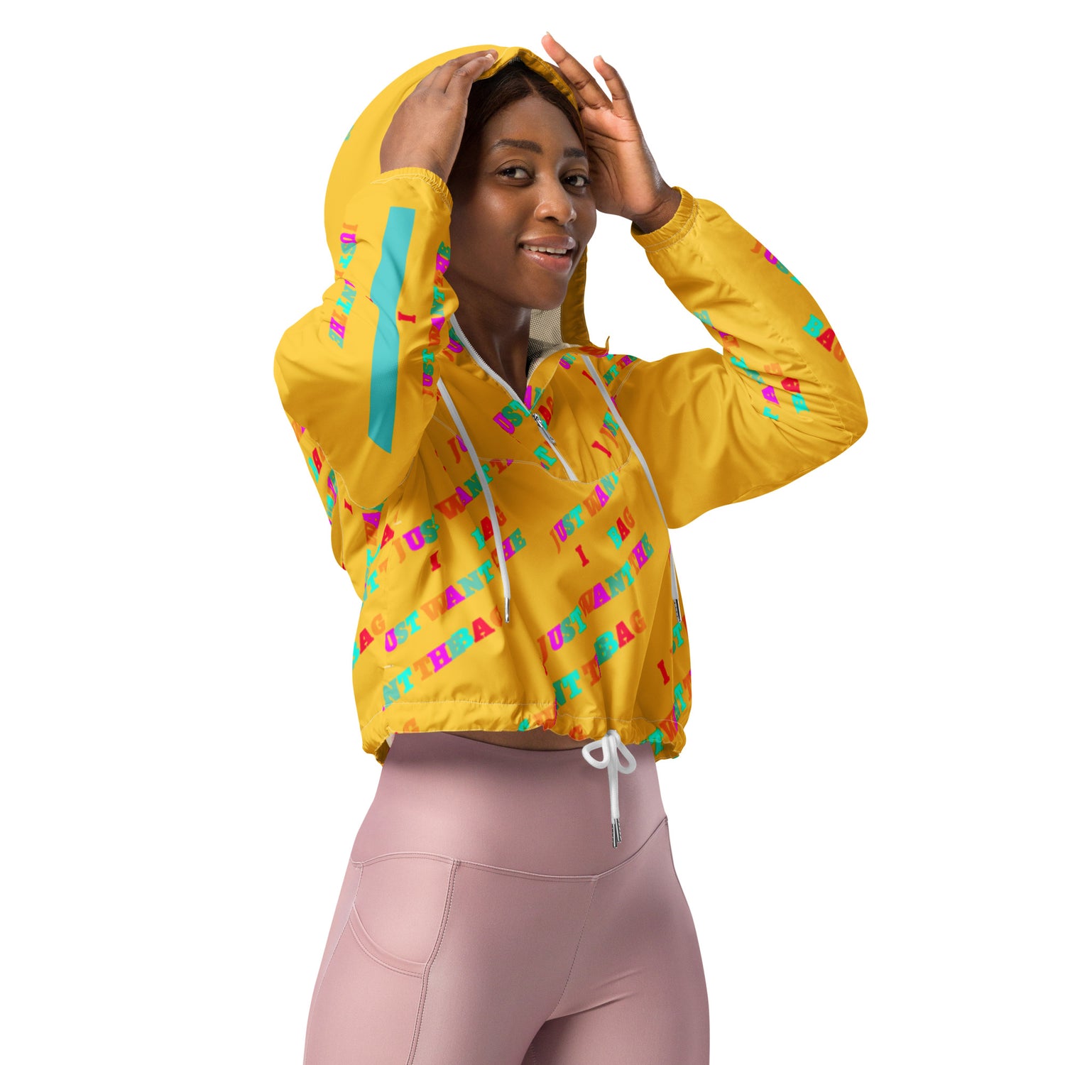 IJWTB Multicolor Women’s cropped windbreaker