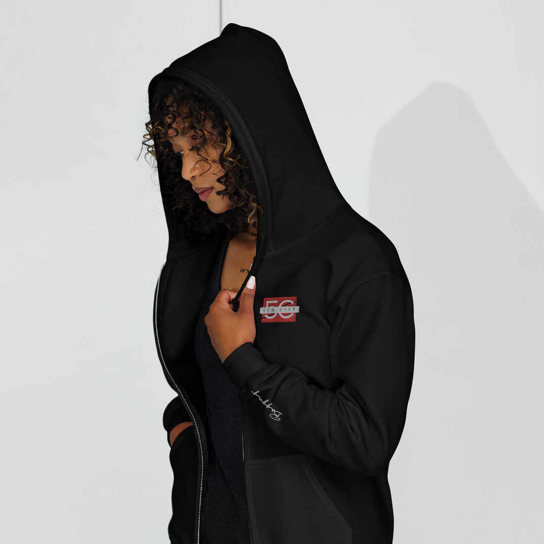 5th City Unisex heavy blend zip hoodie