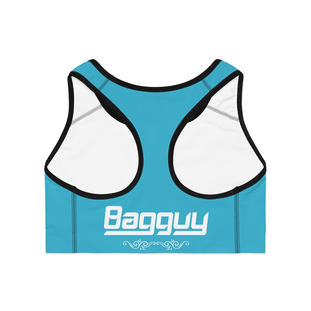 Bagguy Ocean blue Sports Bra (AOP)