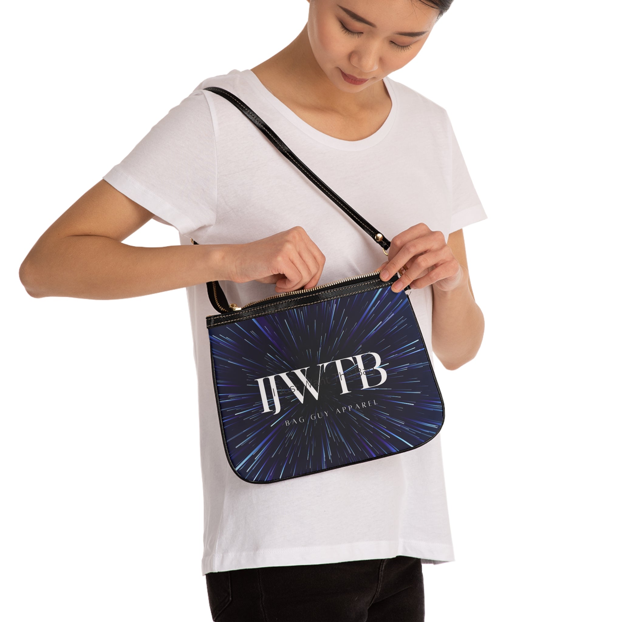 IJWTB Signature Print Small Shoulder Bag