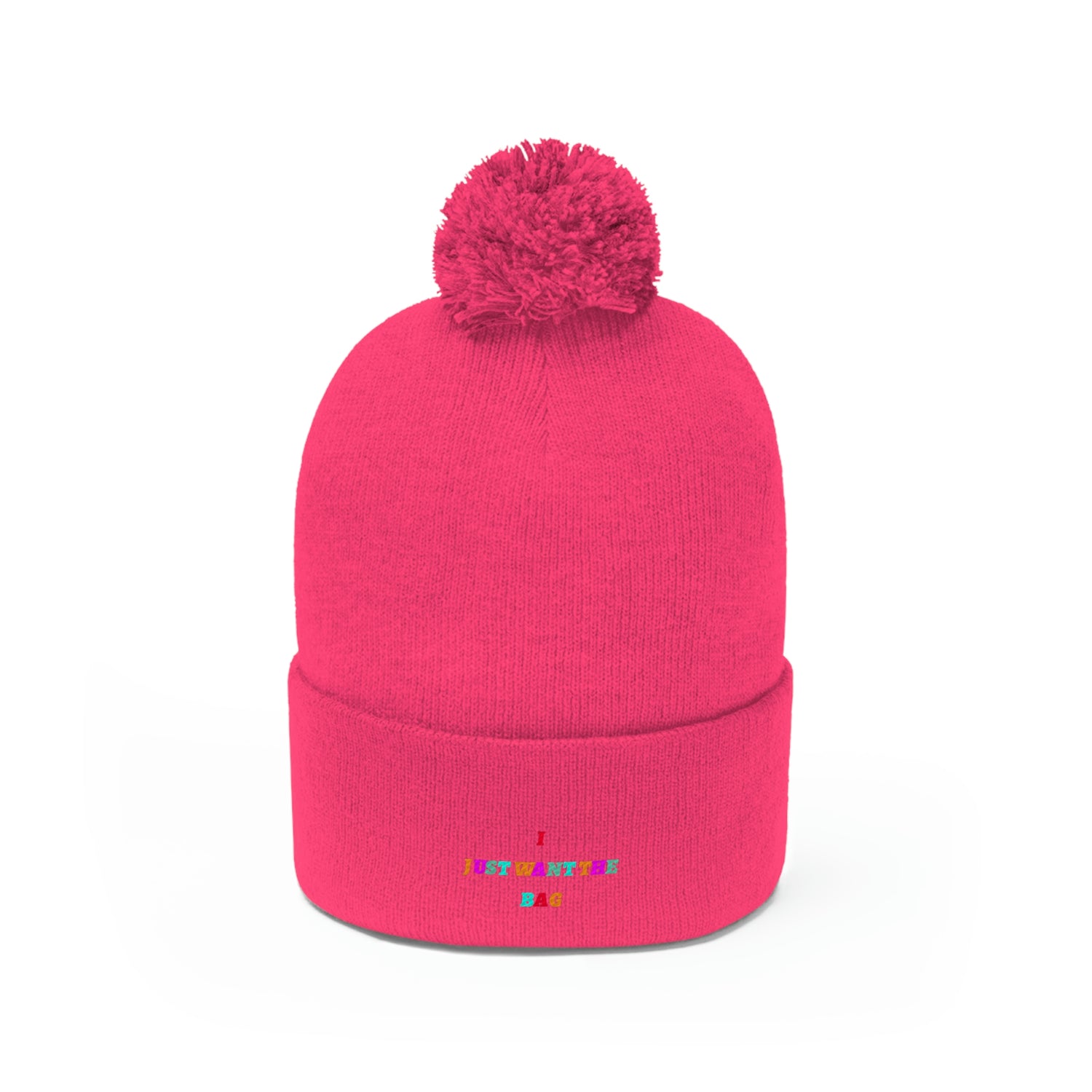 IJWTB Multicolor Pom Pom Beanie