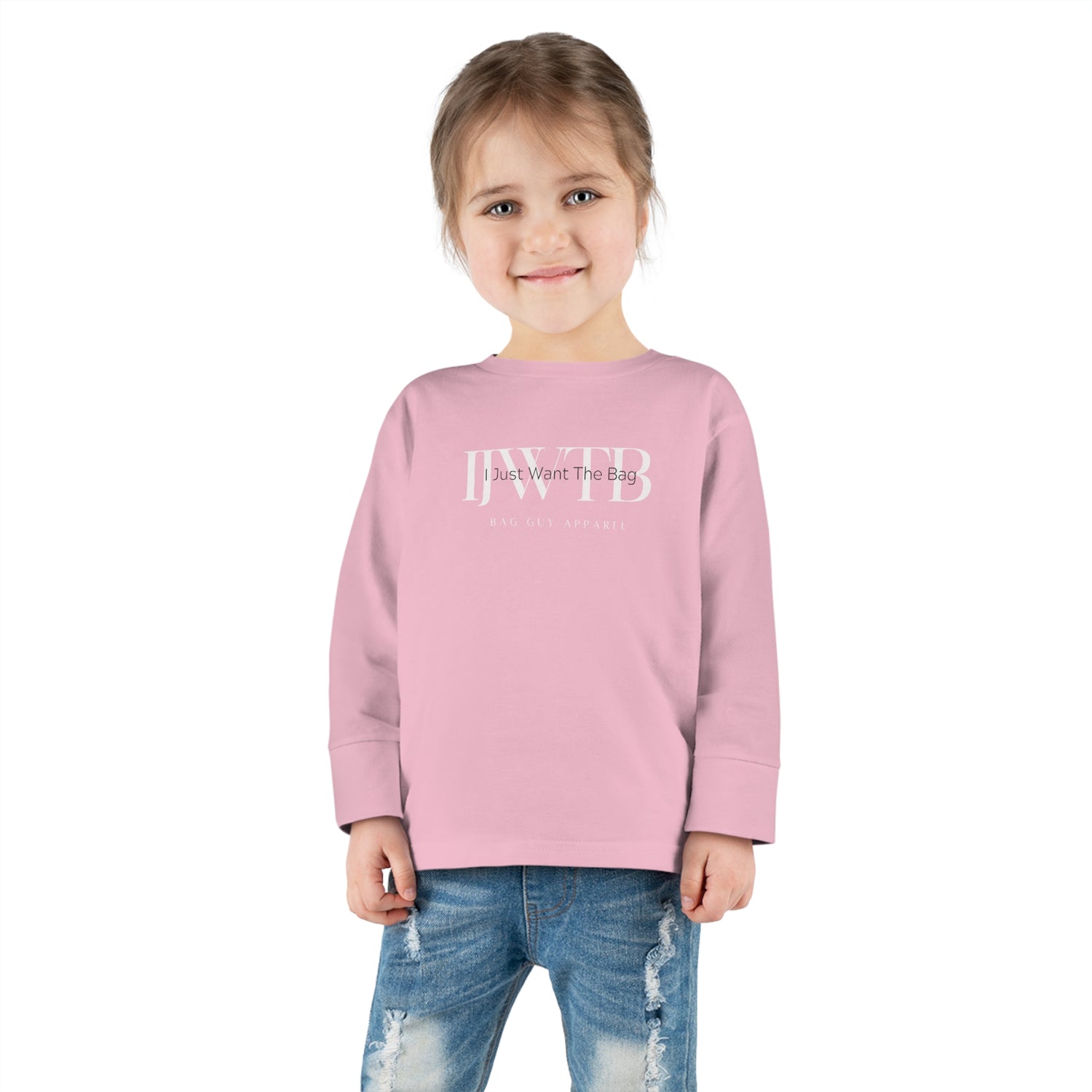 IJWTB Signature Print Toddler Long Sleeve Tee