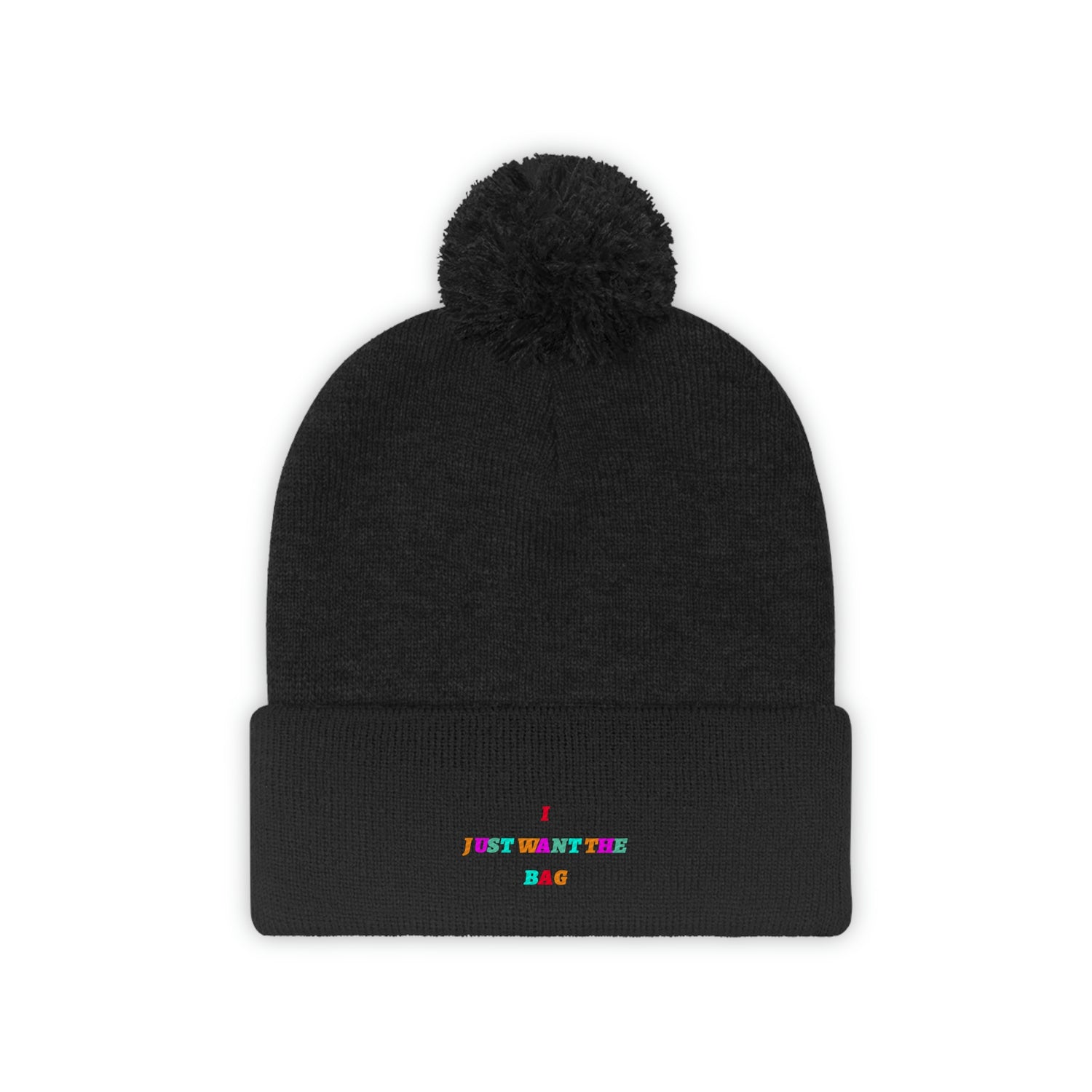 IJWTB Multicolor Pom Pom Beanie