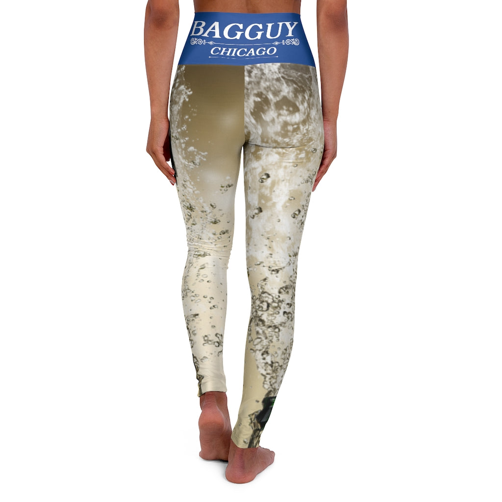 I.J.W.T.B.  Blue High Waisted Yoga Leggings