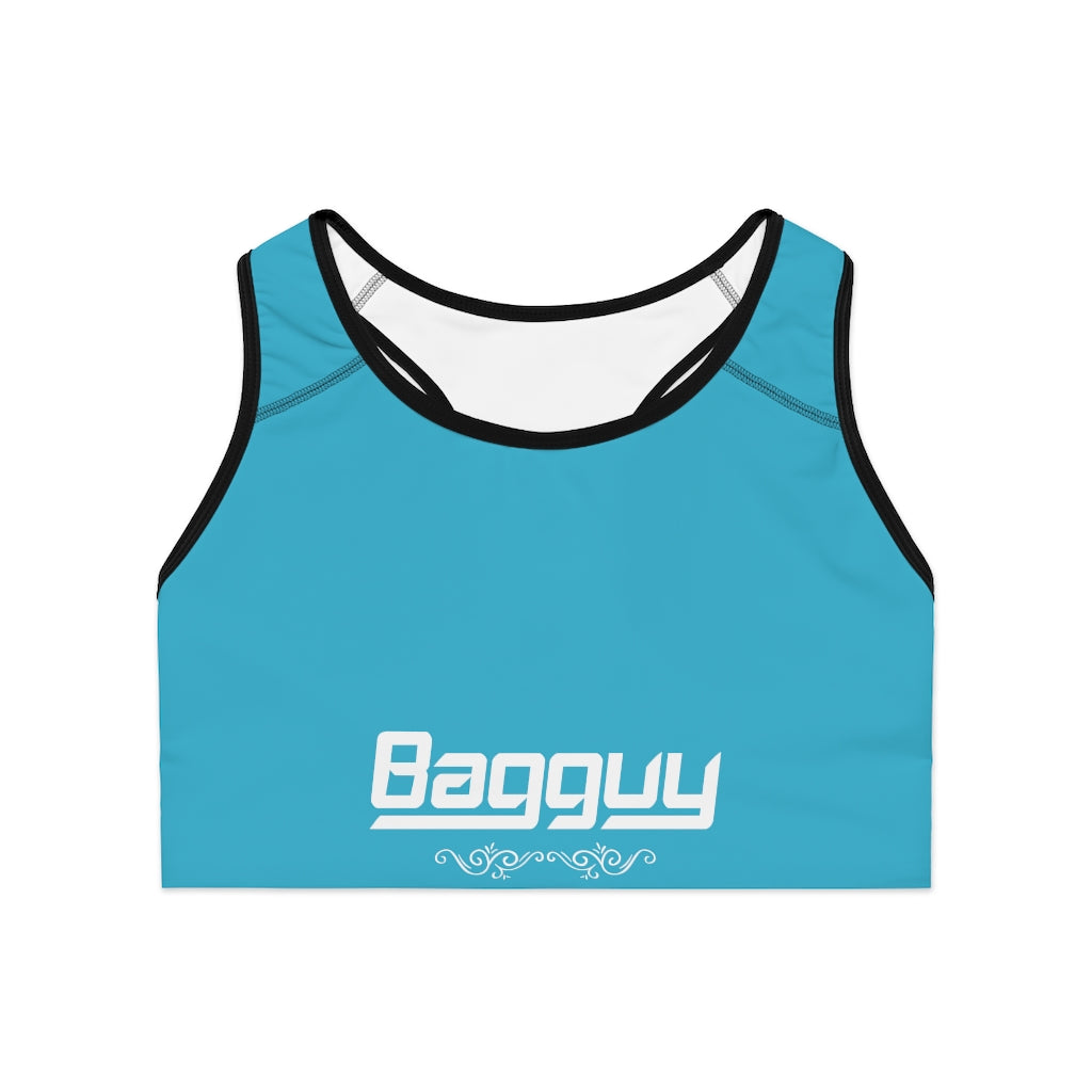 Bagguy Ocean blue Sports Bra (AOP)