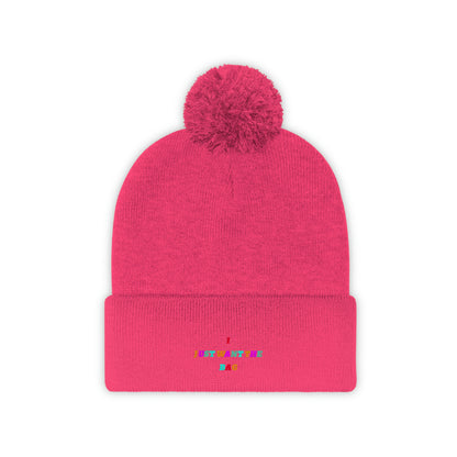 IJWTB Multicolor Pom Pom Beanie