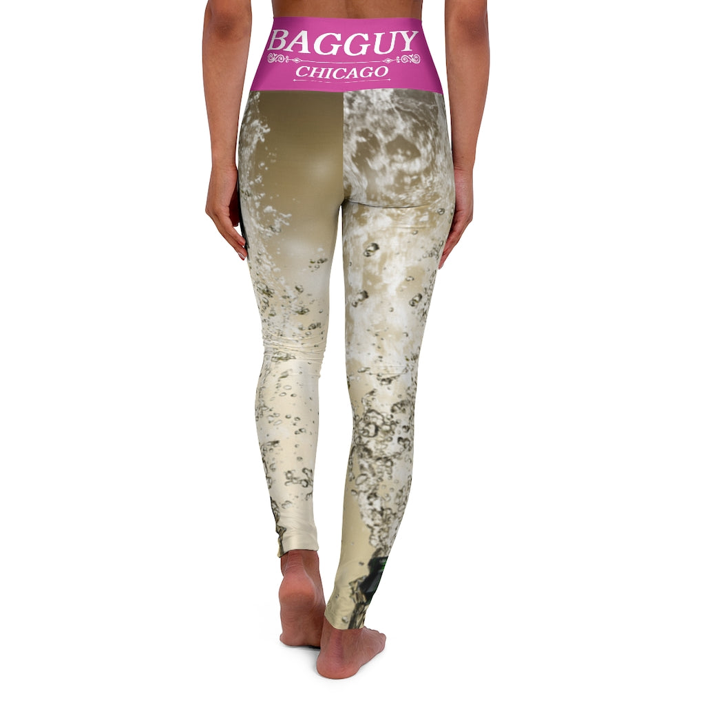 I.J.W.T.B.  Passion Pink High Waisted Yoga Leggings