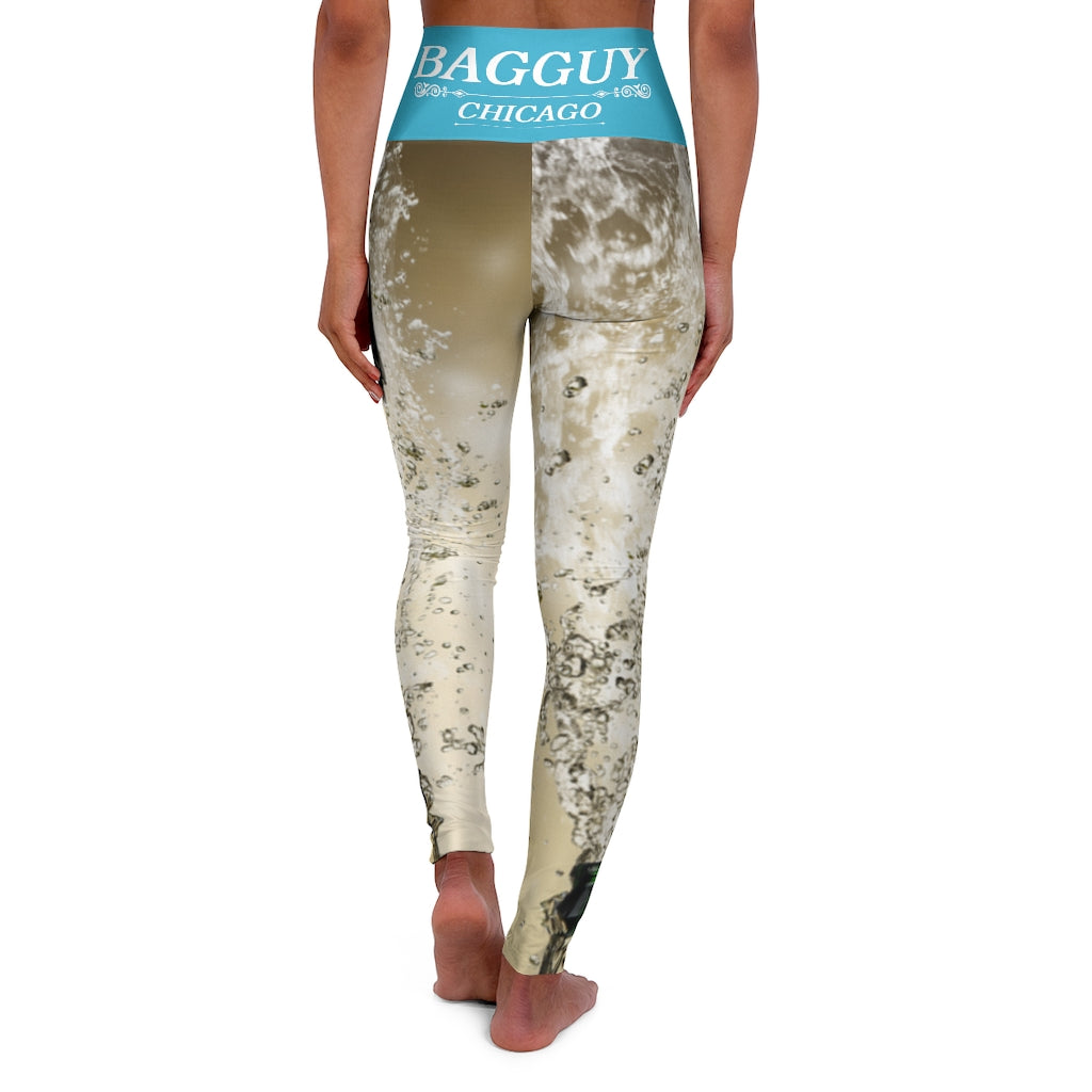 Bagguy Jordan Blue High Waisted Yoga Leggings