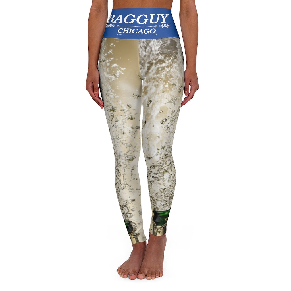 I.J.W.T.B.  Blue High Waisted Yoga Leggings