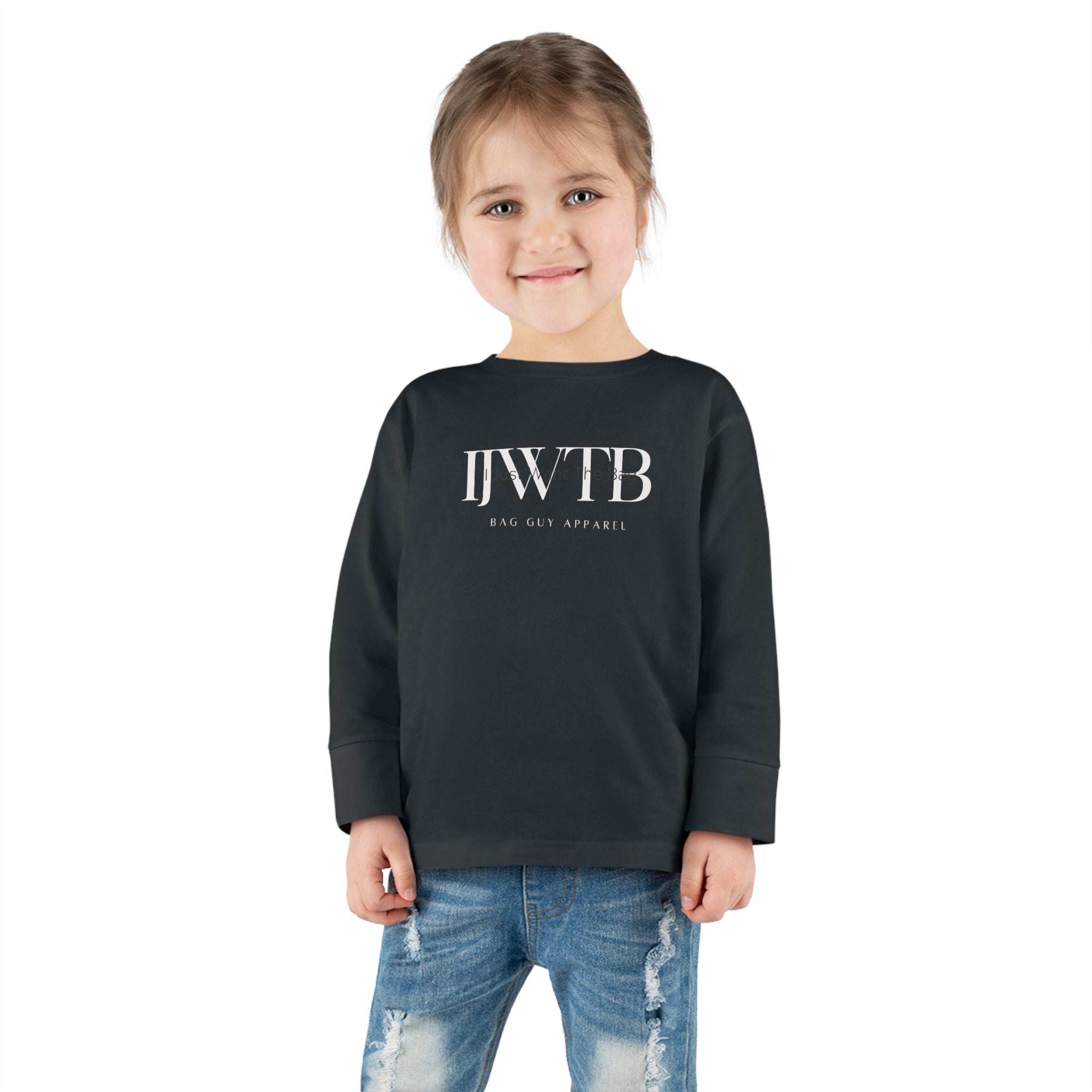 IJWTB Signature Print Toddler Long Sleeve Tee