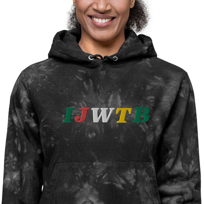 IJWTB Embroidered Unisex Champion tie-dye hoodie