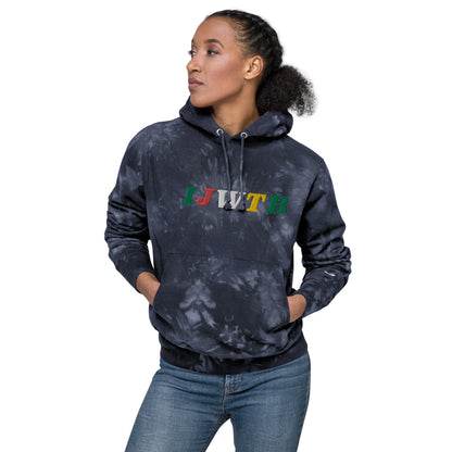 IJWTB Embroidered Unisex Champion tie-dye hoodie