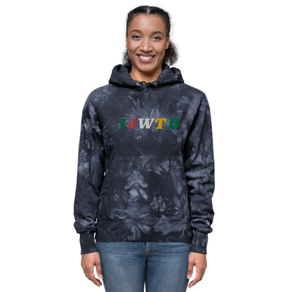 IJWTB Embroidered Unisex Champion tie-dye hoodie