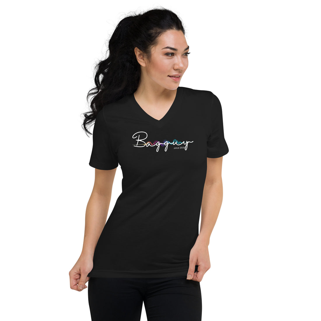 Bagguy Signature Series- Unisex Short Sleeve V-Neck T-Shirt